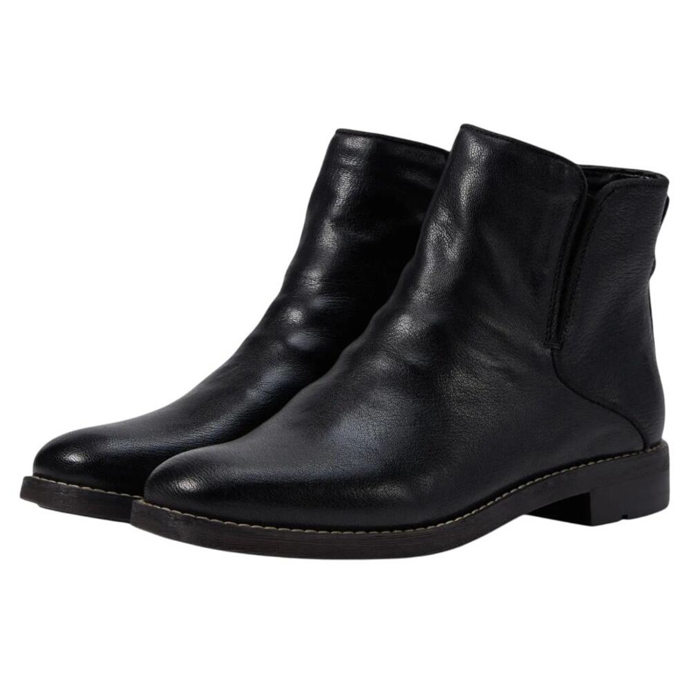 Franco Sarto Womens Marcus Ankle Bootie Size 7 M EU 37 Black Leather Boots NIB